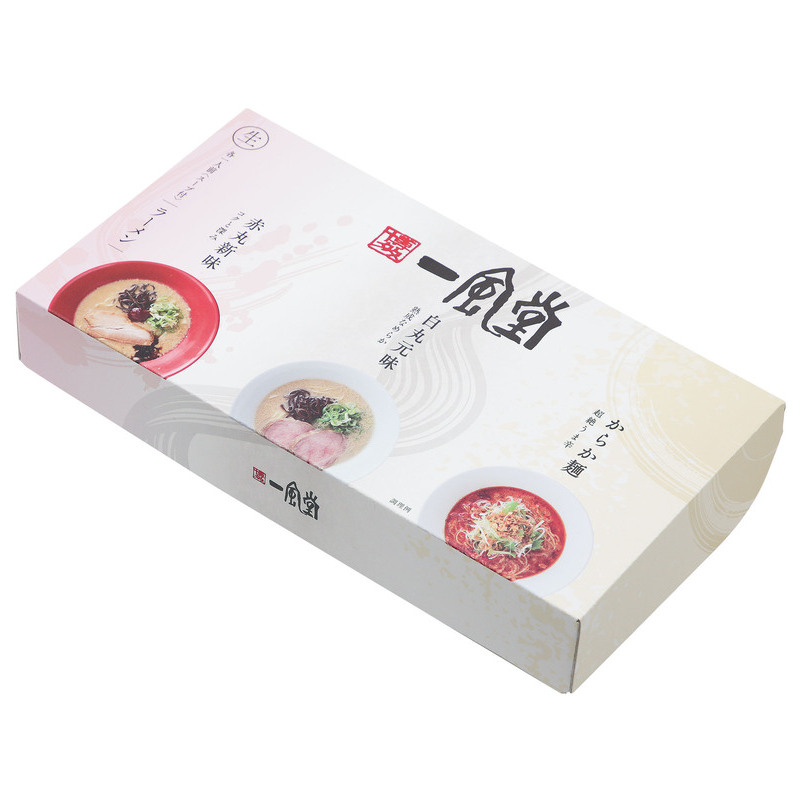 一風堂おみやげラーメン3種セット（白×1 赤×1 からか×1）