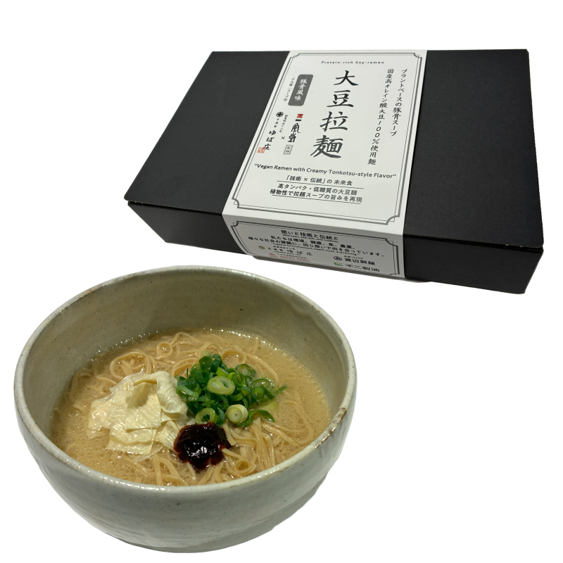 【京湯葉ゆば庄×一風堂】大豆拉麺2人前つゆ付